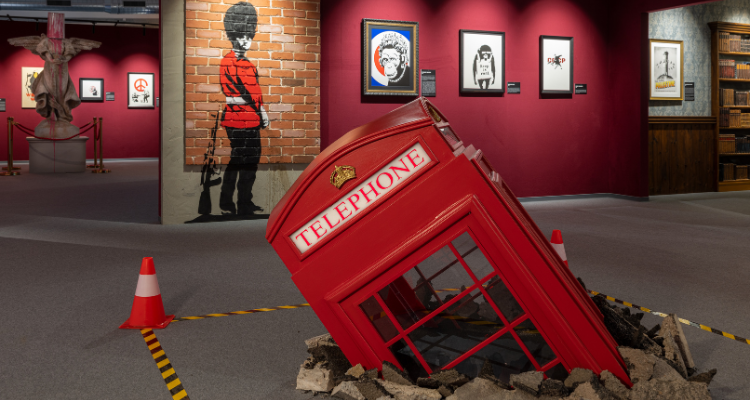 Banksy exhibition in Manchester.