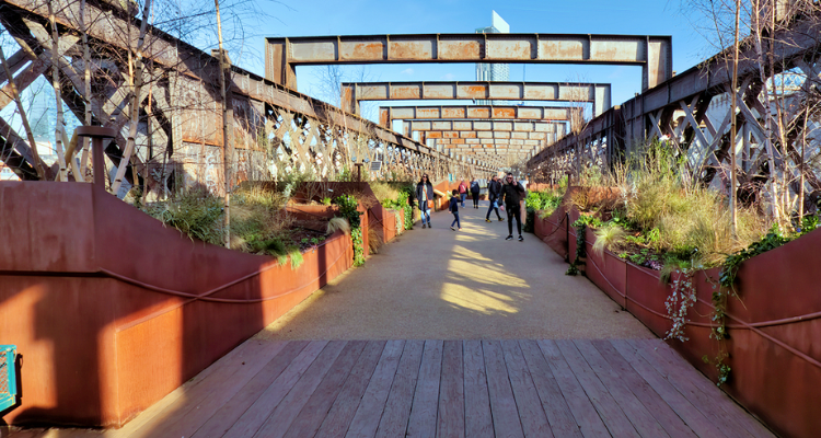Castlefield viaduct Manchester.