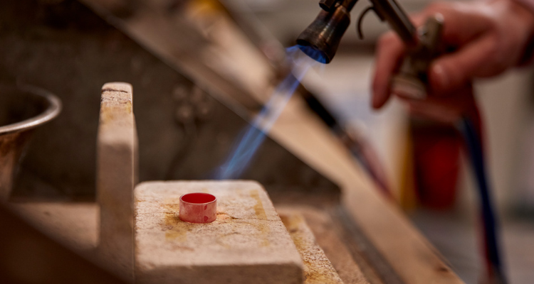 Ring being torched at City Lit.