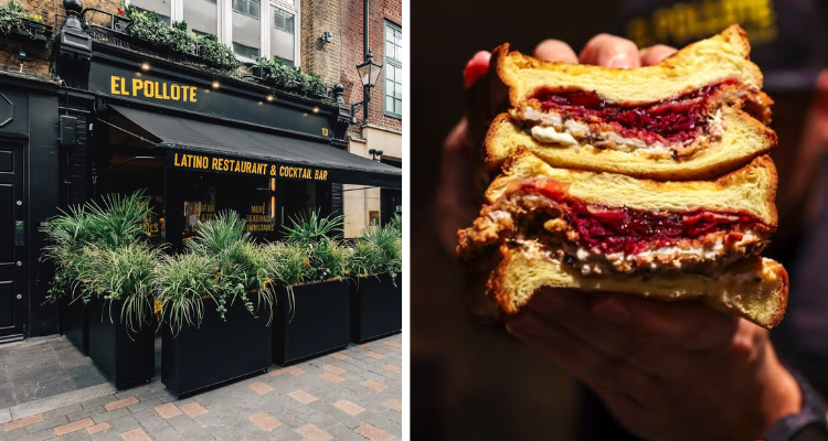 A Christmas sandwich From El Pollote.