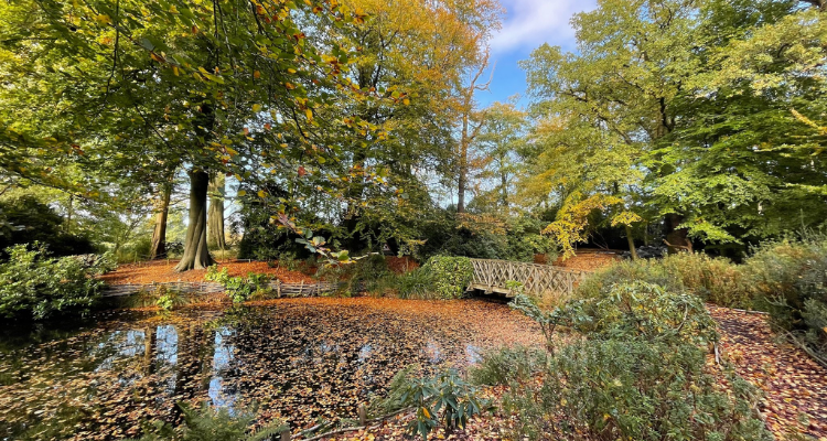 Gardens at Hare Hill in Cheshire.