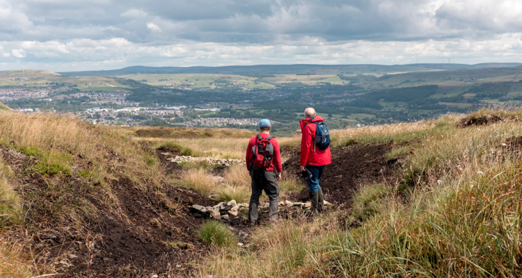 The view from Holcombe Moor and Stubbins Estate.