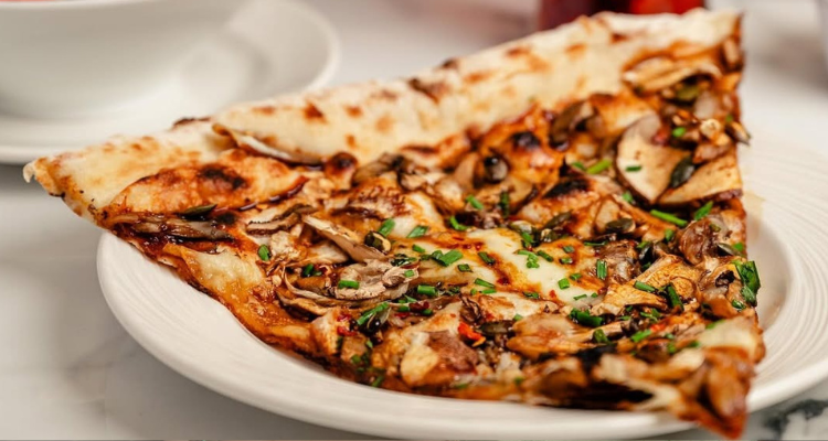 The mushroom pizza from Homeslice.