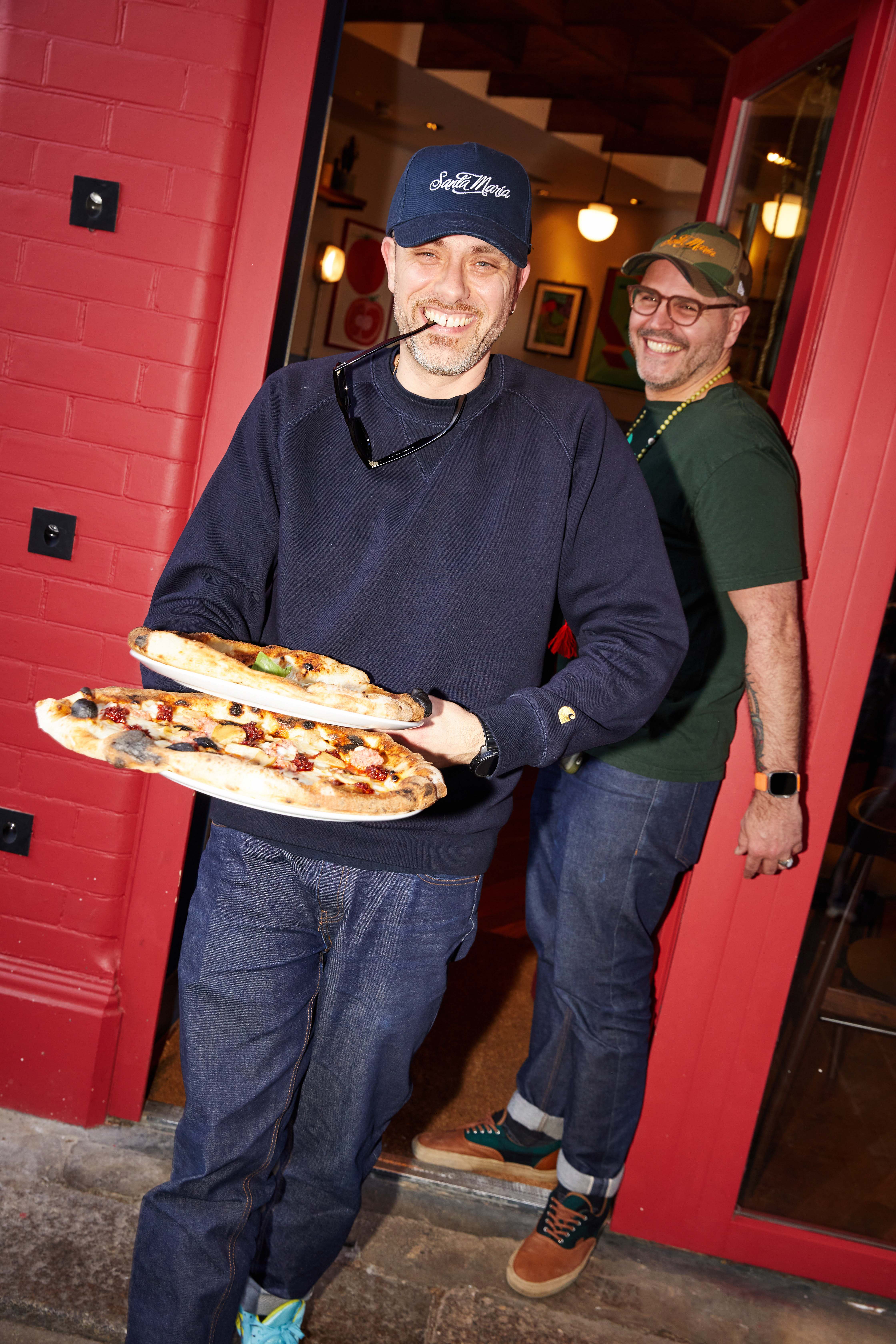 santa maria Christmas day pizzas