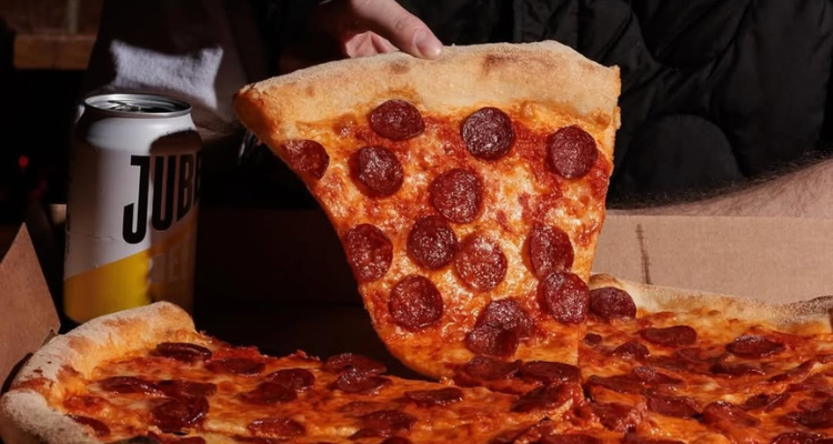 Pepperoni pizza from Voodoo Rays.