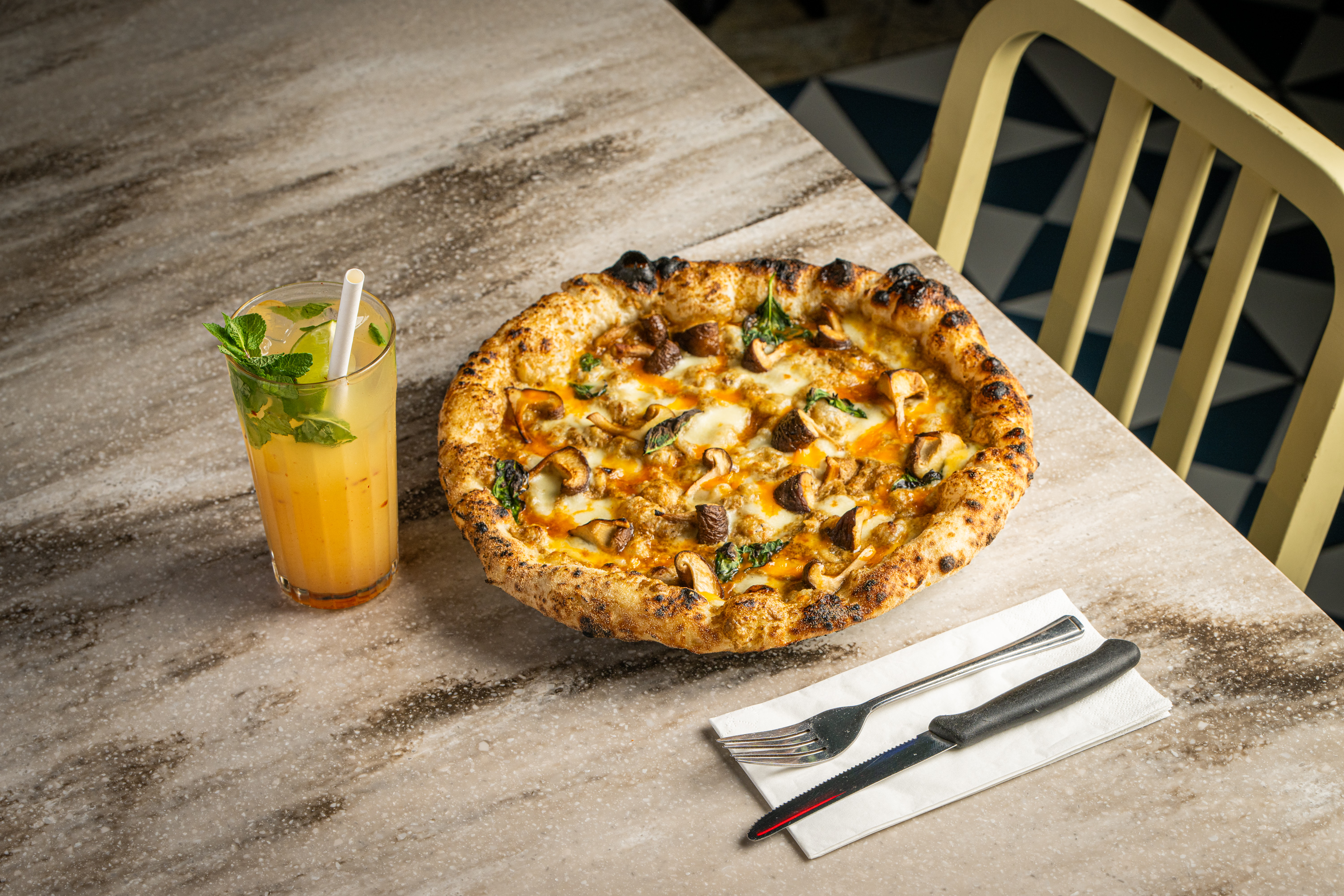 The Vitamin P Pizza at Pizza Pilgrims.