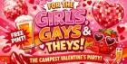 For the Girls, Gays & Theys – Valentine’s Party Night | Inclusive LGBTQ+ Event in Bromley