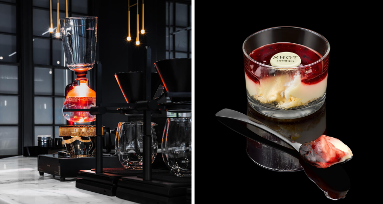 Coffee and dessert at SHOT London.