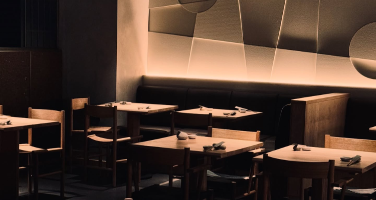 Interiors at Sticks'n'Sushi Glasgow.