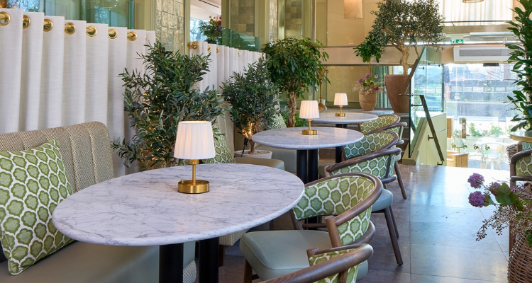 Interiors at Tortello London.