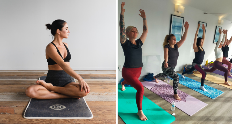 Yoga Up classes in Manchester.