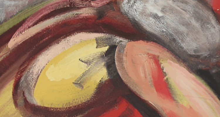 John Wilson McCracken (1936-1982), Moving Torso, 1974, Oil on board. (c) Estate of the artist Image courtesy of Hartlepool Borough Council.