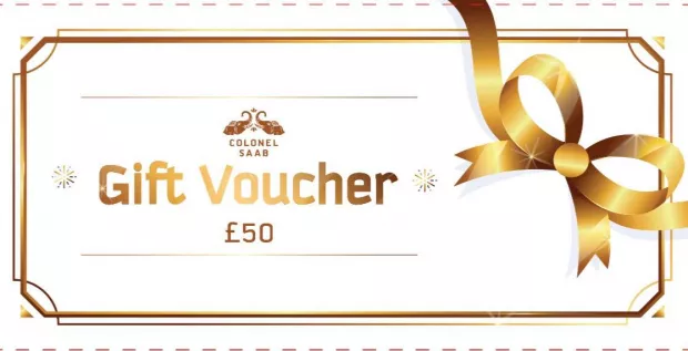 £50 Gift Voucher for Colonel Saab