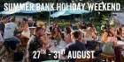 August Summer Bank Holiday Weekend