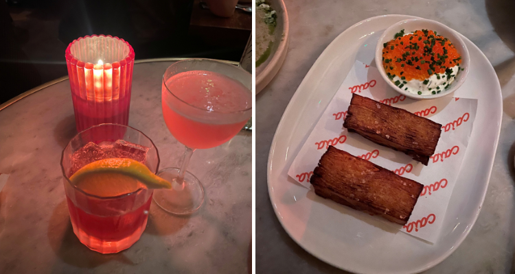 The cocktails at Caia in Notting Hill.