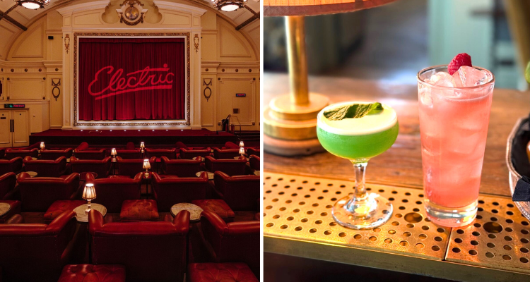 Electric Cinema Notting Hill and cocktails.