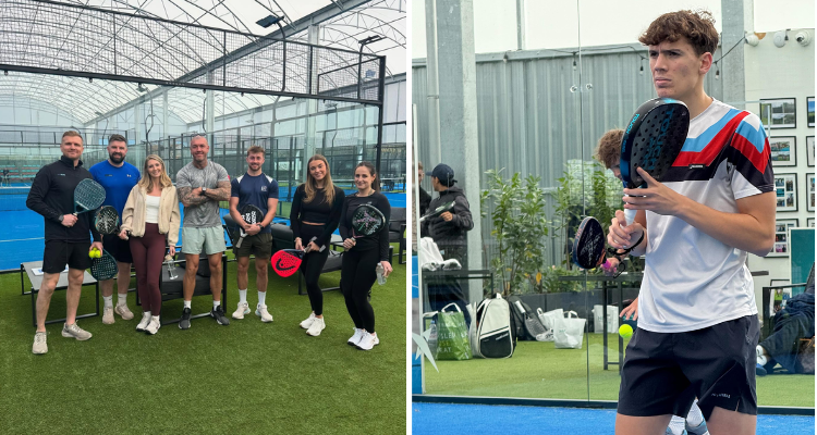 Players at Manchester Padel Club.