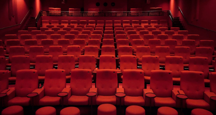 Red seats at the Olympic Cinema in Barnes.