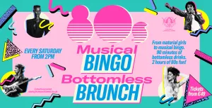 80's Musical Bingo Bottomless Brunch