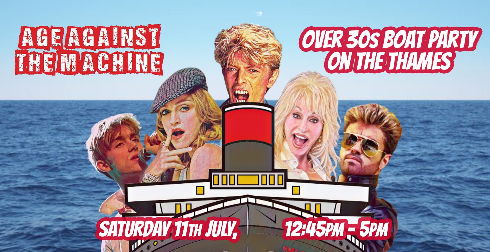 Age Against The Machine's Big Summer Cruise On The Thames: Over 30s Boat Party