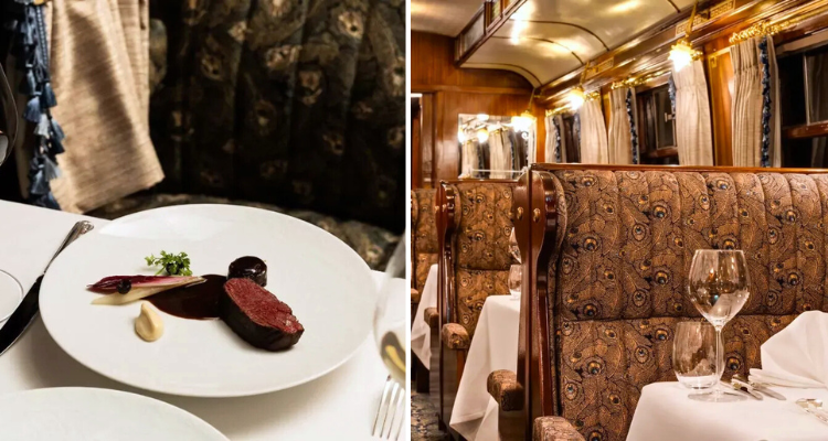 The Pullman's refurbished Orient Express dining room.