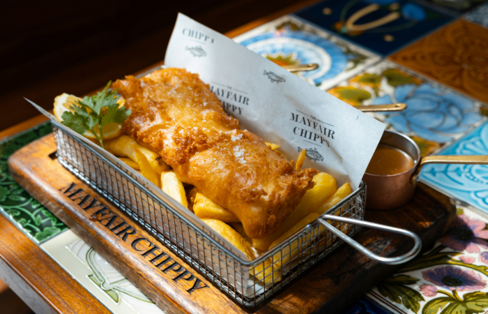 The Mayfair Chippy meal