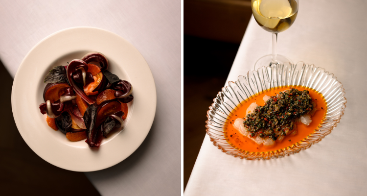 Selection of dishes at Auguste.