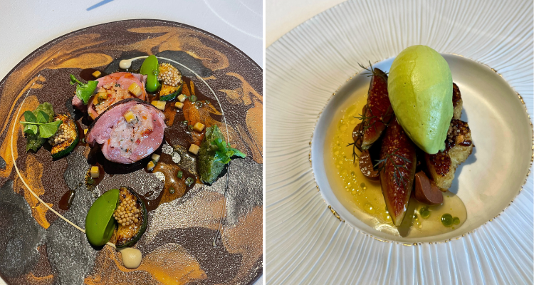 Confit duck and pain perdu from Da Terra's lunch menu.