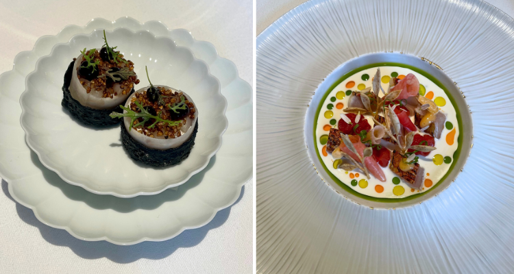 Da Terra nibbles and ceviche from the set lunch menu.