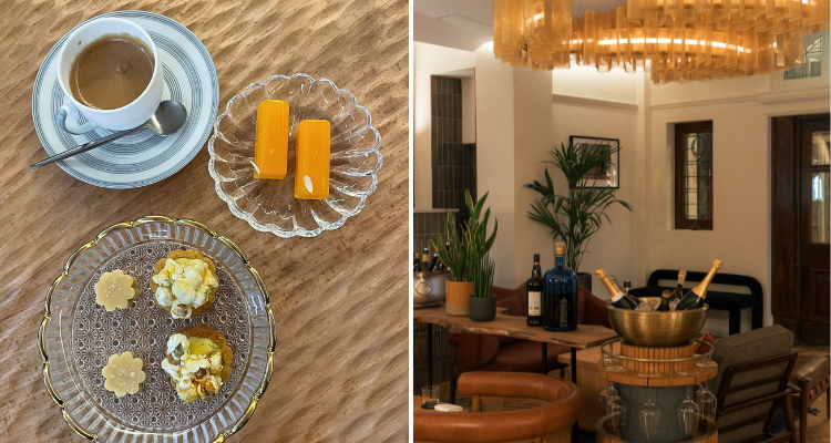 Petit Fours and Da Terra's Lounge. 