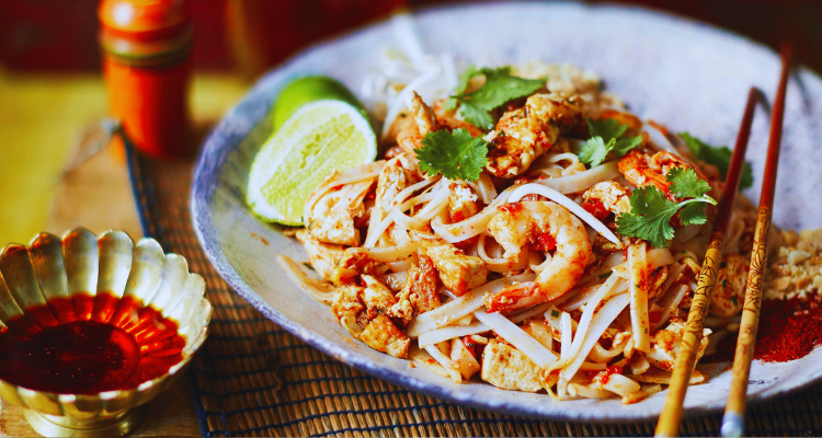 Prawn noodles from Farang.