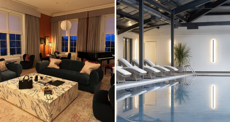 Suite and pool at Mar Hall Glasgow.