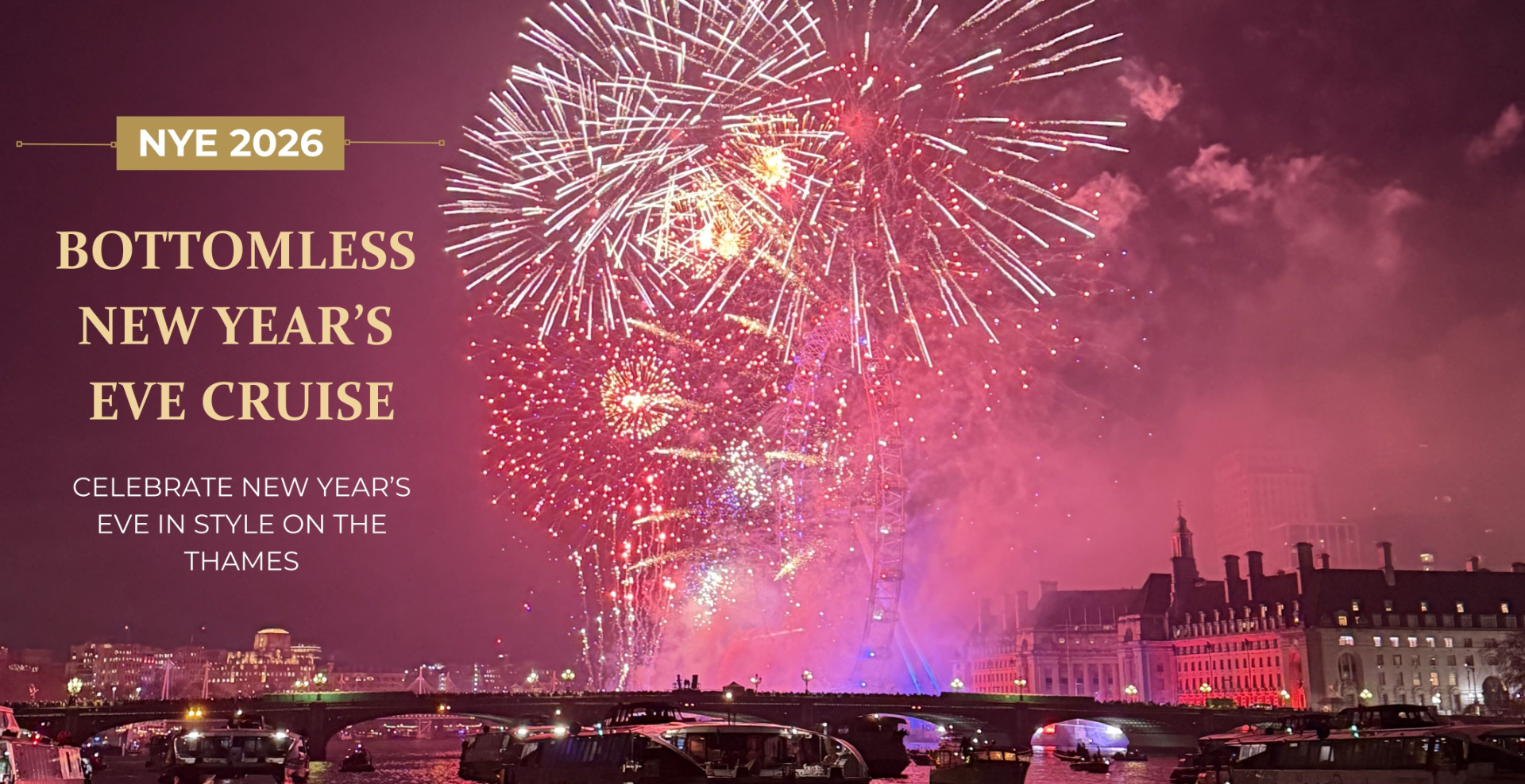 Golden Jubilee Bottomless NYE Boat Party Cruise 2026