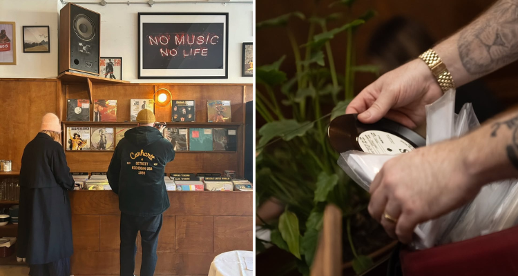 The inside of One Eighty One Records in Islington.