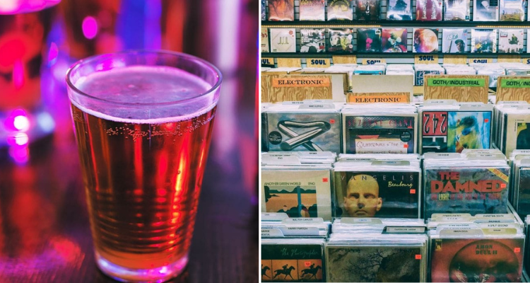 Beer and vinyl at Riff Raffs in Croydon.