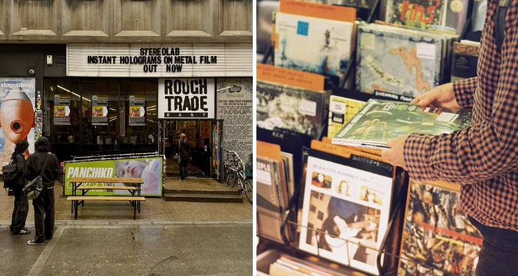 The outside of Rough Trade In Shoreditch.