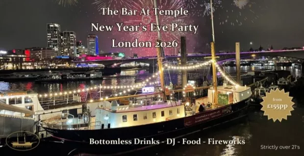 NYE on The Bar At Temple with bottomless drinks 2026