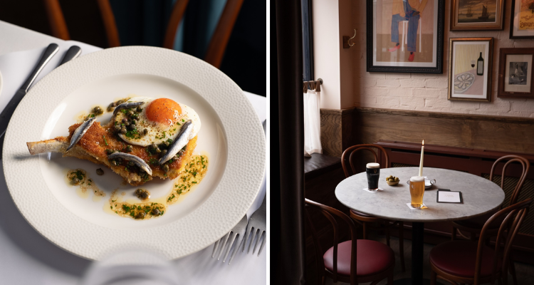 Food and interiors at The Crazy Goose.