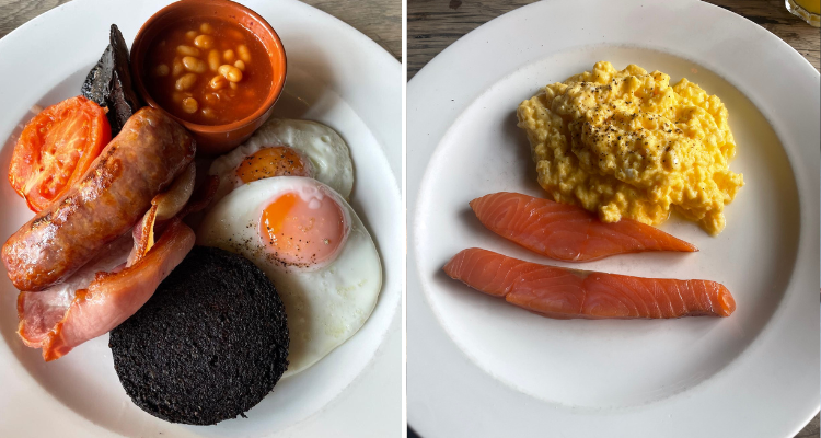 Breakfast at The Gunton Arms.