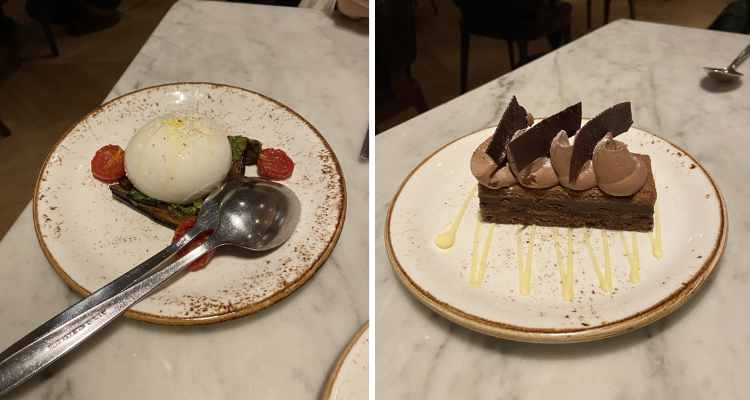 Collage of small plates at TOZI.