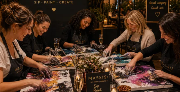 Sip and Paint- get abstract!