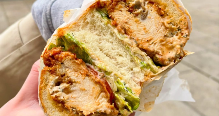 Fat Pat's fried chicken sandwich. 