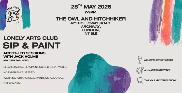 Lonely Arts Club Sip & Paint