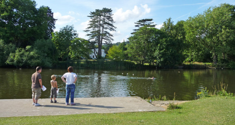 Water at Pangbourne Meadow.