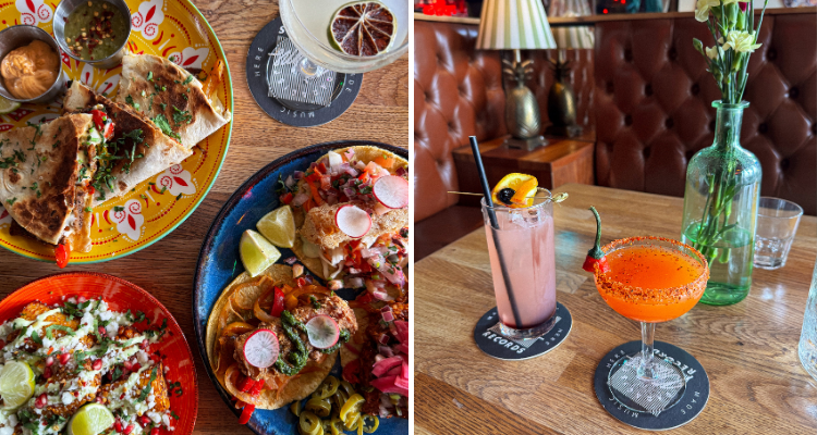 Some tacos and cocktails from Paradise Palms.