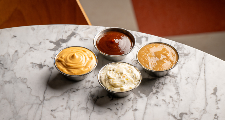 Pizza Pilgrims' dips.