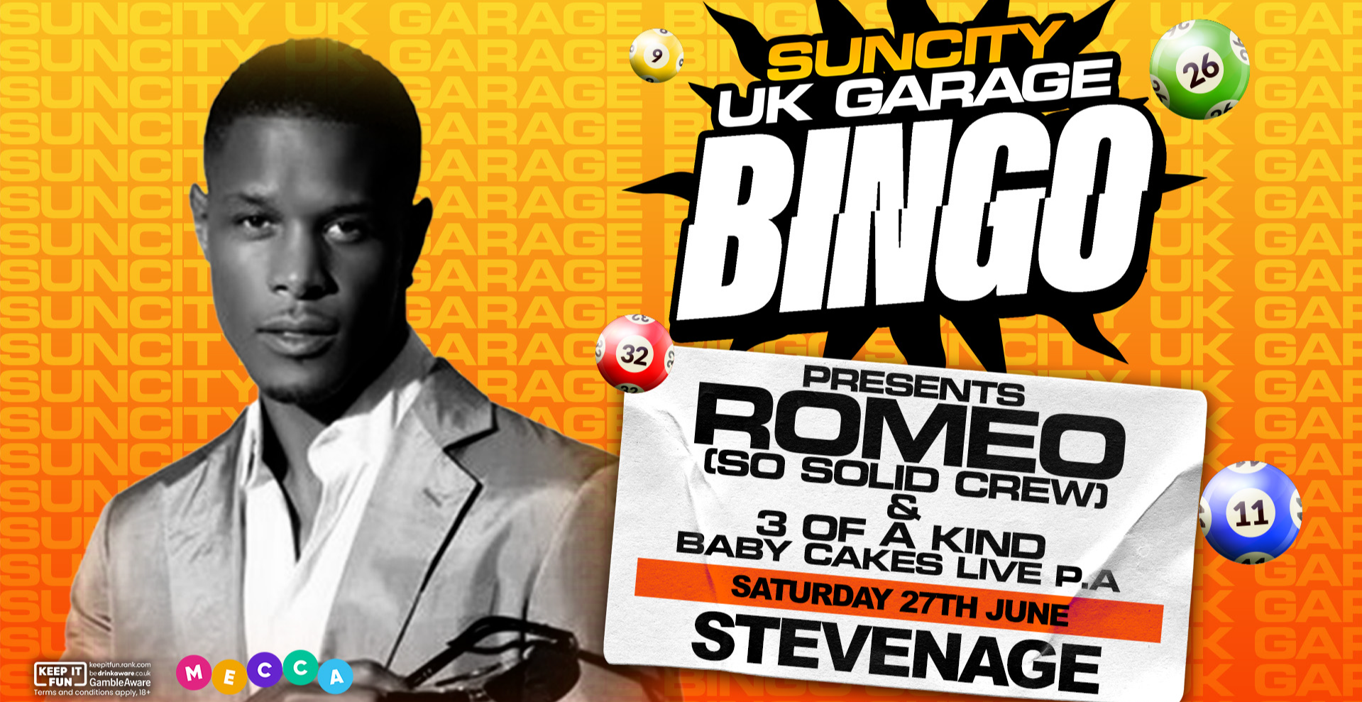 SUN CITY UK GARAGE BINGO @ STEVENAGE