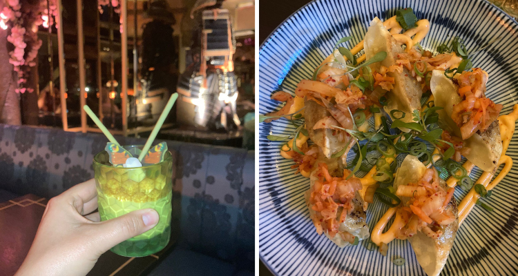 Some plates of food at The Ivy Asia Brighton.