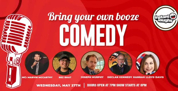 Bring your own booze comedy Wimbledon
