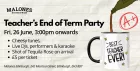 Teacher's End of Term Party